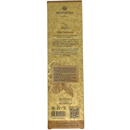 Encens Tibétain Miel Bio Douceur Encens Aromanza Argentina - Encens Artisanal 8 bâtonnets extra épais