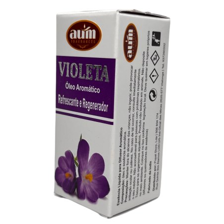 AUM FRAGRANCES Odświeżający i regenerujący olejek zapachowy fiołkowy 10ml.