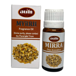 Óleo Fragrância de Mirra AUM FRAGRANCES Pureza Divina, Contato com o Planeta e Triunfo 10ml.