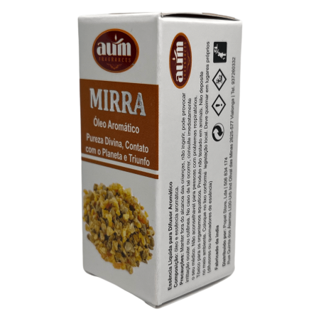 Aceite de Fragancia Mirra AUM FRAGRANCES Pureza Divina, Contacto con el Planeta y Triunfo 10ml.