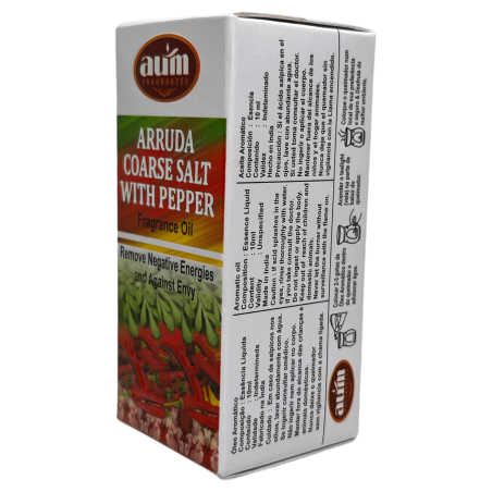 Crude Fragrance Oil, Coarse Salt and Pepper AUM FRAGRANCES Eliminates Negative Energies and Against Envy 10ml.