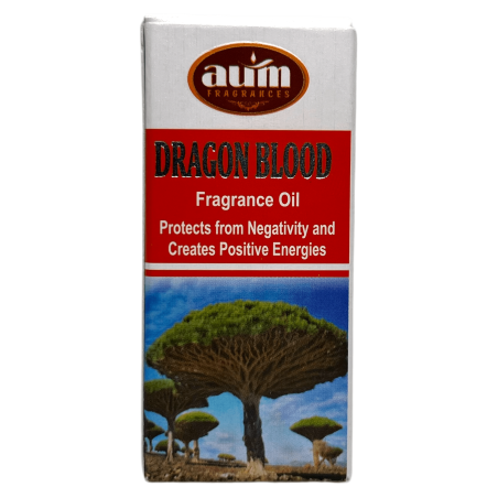 Óleo Fragrância Sangue de Dragão AUM FRAGRANCES Protege das forças do mal e da negatividade 10ml.