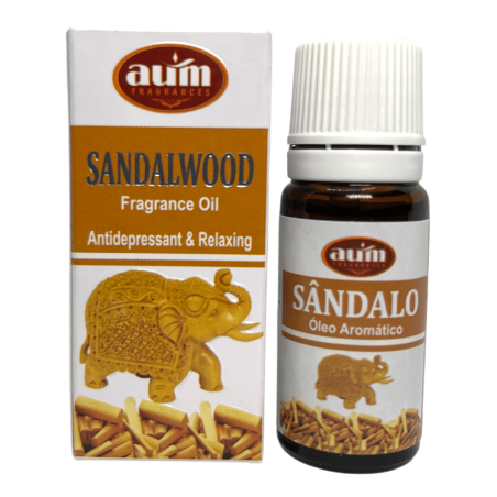 Oli de Fragància Sàndal AUM FRAGRANCES Antidepressiu i Relaxant 10ml.