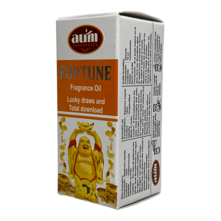 Óleo Fragrância Fortuna AUM FRAGRANCES Atrai Sorte, Fortuna e Descarga Total 10ml.