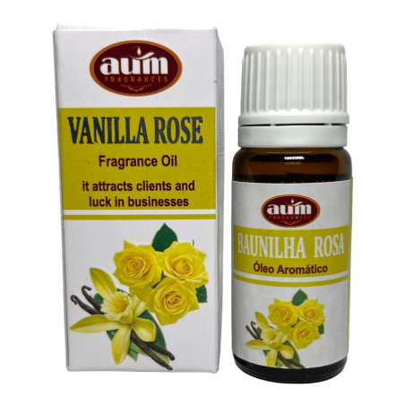 Oli de Fragància Vainilla Rosa AUM FRAGRANCES Atrau Clients i Sort als Negocis 10ml.