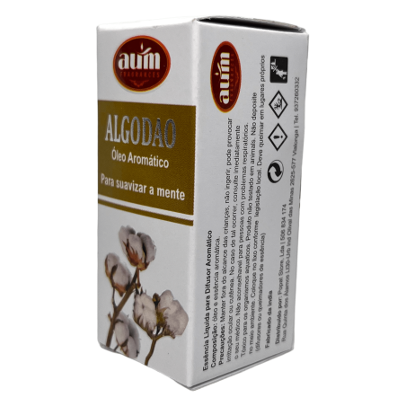 Cotton Fragrance Oil AUM FRAGRANCES To soothe the mind 10ml.