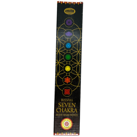 Encens Set Chakras AUM Fragrances Seven Chakra - 1 paquet de 15gr.