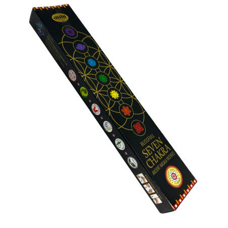 Incenso Sete Chakras Fragrâncias AUM Sete Chakra - 1 pacote de 15gr.