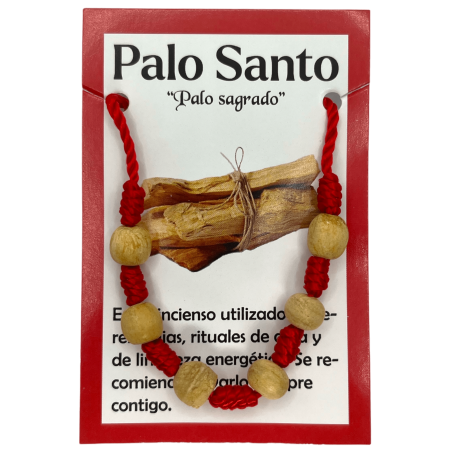 7 knopen armband met Palo Santo 6 ballen - HOSTENATURA Zuivering en bescherming