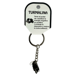 Black Tourmaline Keychain Esoteric -...