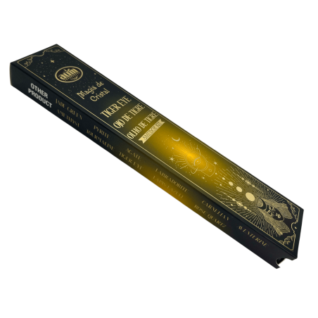 Tămâie Tiger's Eye Crystal Magic Aum Fragrances - Tămâie cu o cutie de cristale Tiger's Eye - 20gr.