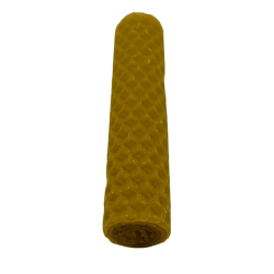 Vela de cera de abelha natural com mel - 10x2cm - 25gr.
