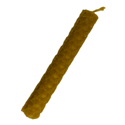 Vela de Miel Cera de Abeja Natural - 10x1cm - 15gr.