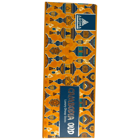 Dhoop Rökelse OUD AROMA Dofter Kambodja Oud Lyxiga Dhoop Sticks - Tibetansk Rökelse 15 pinnar i presentförpackning