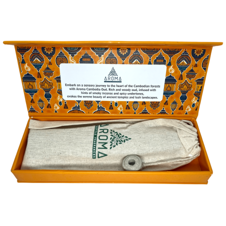Incense Dhoop OUD AROMA Fragrances Cambodia Oud Luxury Dhoop Sticks - Tibetan Incense 15 bars in gift box
