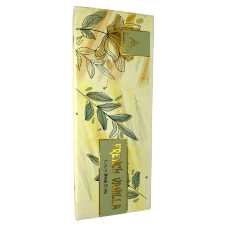 Vanilla Dhoop rökelse AROMA Dofter franska vanilj lyxiga dhoop pinnar - tibetansk rökelse 15 pinnar i presentförpackning