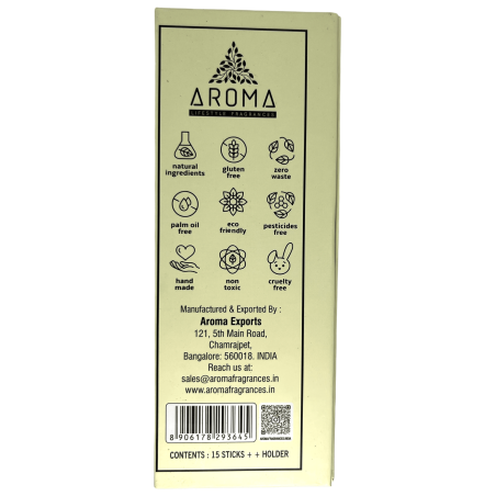 Dhoop Vanille Räucherstäbchen AROMA Düfte Französische Vanille Luxus Dhoop Sticks - Tibetische Räucherstäbchen 15 Riegel in Gesc