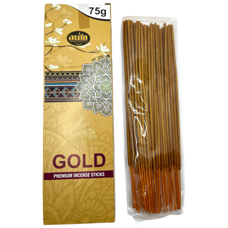 Premium Gouden Wierook AUM Geuren GOUD Premium Wierookstokjes 75gr.