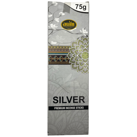 Incienso Premium Plata AUM Fragrances SILVER Premium Incense Sticks 75gr.