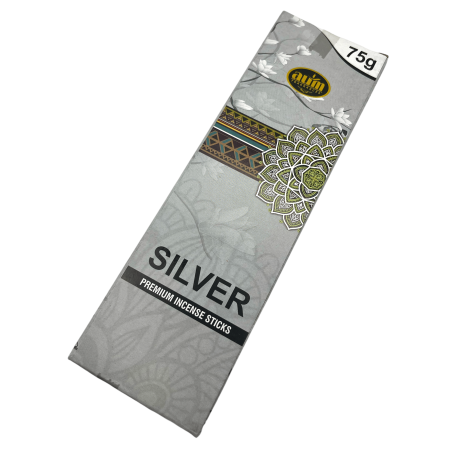 Premium Zilveren Wierook AUM Geuren ZILVER Premium Wierookstokjes 75gr.
