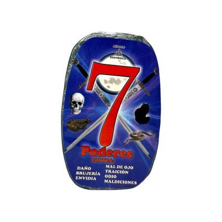 Jabón Esotérico 7 Poderes Místico Esotérico 100gr. - Contra traición, maldiciones, mal de ojo, odio, daño, brujería y envidia