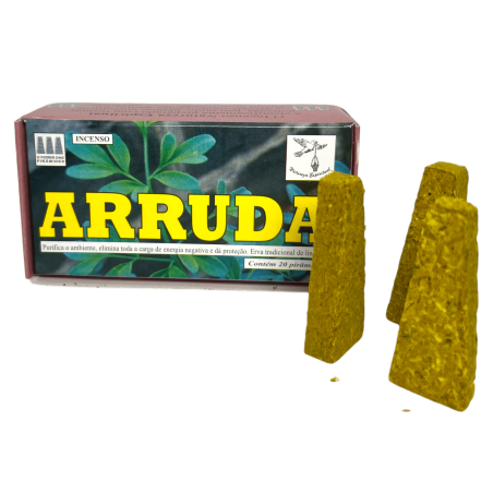 Ruda Spiritual Nature Defumator - ブラジル製 - 20 錠 - 環境を浄化し、マイナスのエネルギーを除去します