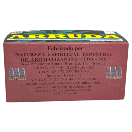 Defumatore Ruda Spiritual Nature - Prodotto in Brasile - 20 compresse - Purifica l'ambiente ed elimina le energie negative