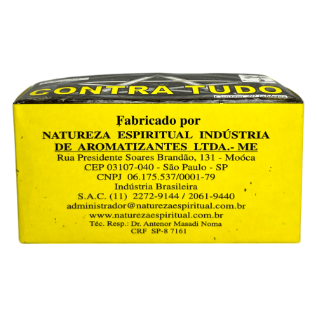 Defumador Espiritual Contra Tudo Naturaleza Espiritual - Hecho en Brasil - 20 tabletas - Contra todas las energías negativas