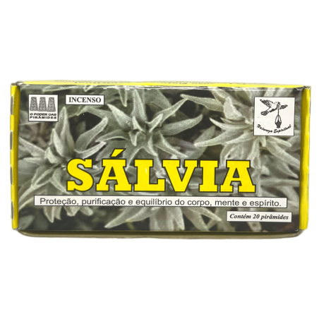 Defumador Espiritual Salvia Naturaleza Espiritual - Hecho en Brasil - 20 tabletas - Protección, Purificación y Equilibrio
