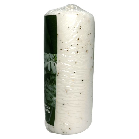 Vela Ruda AUM Fragrances 12x4,8cm - Elimina las malas influencias espirituales y descarga total