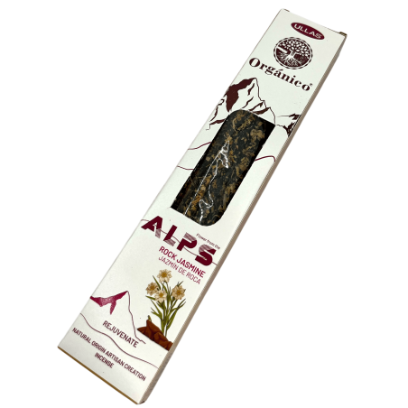 Incenso de Jasmim Ullas Alps Rock - Feito à Mão - Feito na Índia - 100% Natural - Incenso Orgânico ULLAS Alpes