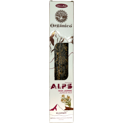 Kadzidło Ullas Alps Rock Jaśmin - Ręcznie robione - Wyprodukowano w Indiach - 100% naturalne - ULLAS Alpy Organiczne Kadzidło