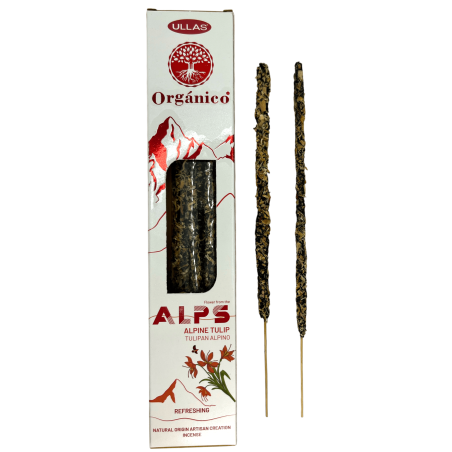 Incienso Ullas Alps Tulipán Alpino - Fet a Mà - Fet a Índia - 100% Natural - ULLAS Alps Incienso Orgànic