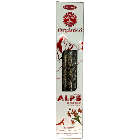 Incenso Tulipa Alpino Ullas Alps - Feito à Mão - Feito na Índia - 100% Natural - Incenso Orgânico ULLAS Alpes
