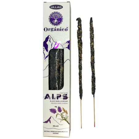 Ullas Alps Black Vanilla Orchid Incense - Handmade - Made in India - 100% Natural - ULLAS Alps Organic Incense