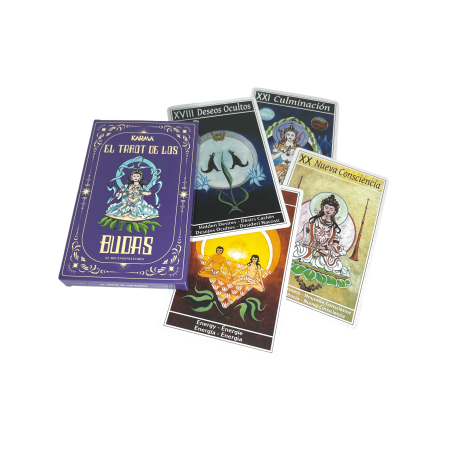 Tarot av Buddhorna (22 Stora Arkanan) 17cm - Medföljande instruktionsbok