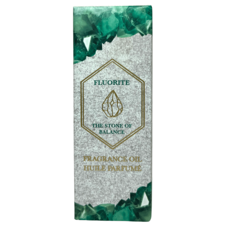Olio profumato alla fluorite di pietra per l'equilibrio e la chiarezza - Spirit of Equinox Olio profumato ispirato ai minerali -