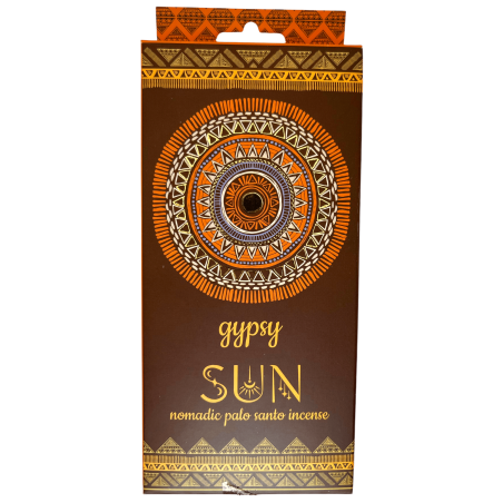 Incenso Zingaro Sol Palo Santo Banjara Gipsy Sun Nomadic - 6 bastoncini extra spessi