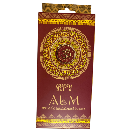 بخور الغجر AUM خشب الصندل بانجارا جيبسي أوم نومادي - 6 أعواد سميكة إضافية