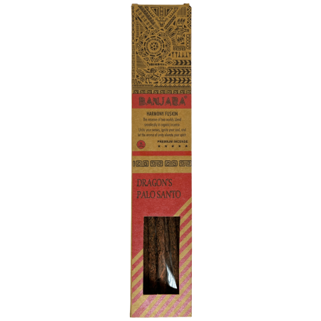 Banjara Räucherstäbchen Palo Santo Sangre de Dragón Armonía Fusión Premium Räucherstäbchen - 8 Bastelstäbchen