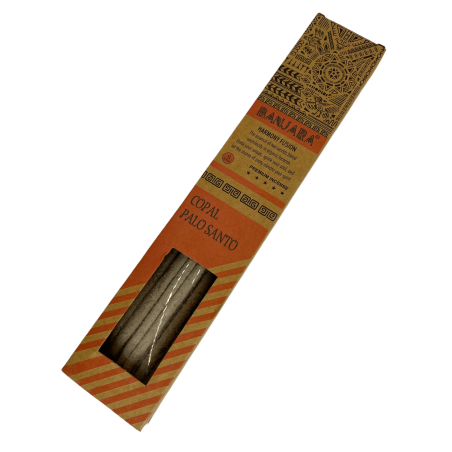 Banjara Palo Santo Räucherstäbchen Copal Harmony Fusion Räucherstäbchen Premium - 8 Bastelstäbchen