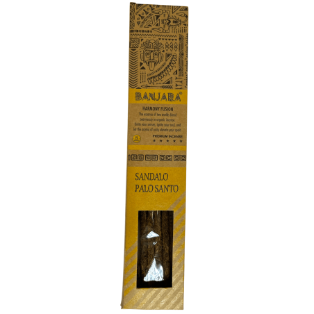 Incienso Banjara Palo Santo Sándalo Harmonia Fusió Incienso Premium - 8 varetes artesanals