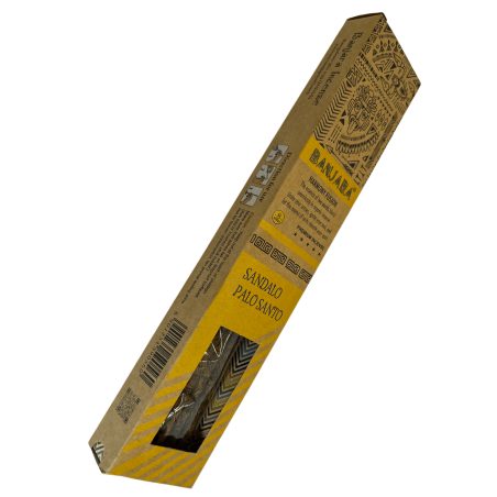 Incenso Banjara Palo Santo Sandalo Harmony Fusion Incenso Premium - 8 bastoncini artigianali