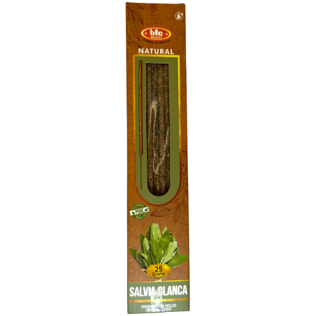 Ekologisk Vit Salvia Rökelse BIC Natural - Låda med 25 gram