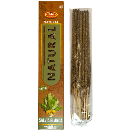 Biologische Witte Salie Wierook BIC Naturel - Doosje van 25 gram
