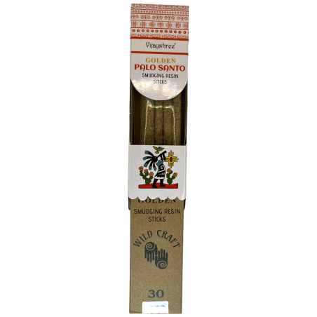 Palo Santo Golden Vijayshree Wild Craft Palo Santo Kadzidło Wysokiej jakości ręcznie robione patyczki - 30 gramów.