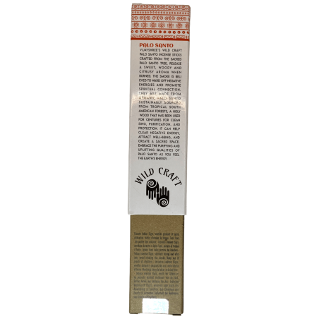 Incienso Palo Santo Golden Vijayshree Wild Craft Palo Santo Varillas artesanals d'alta qualitat - 30 grams.
