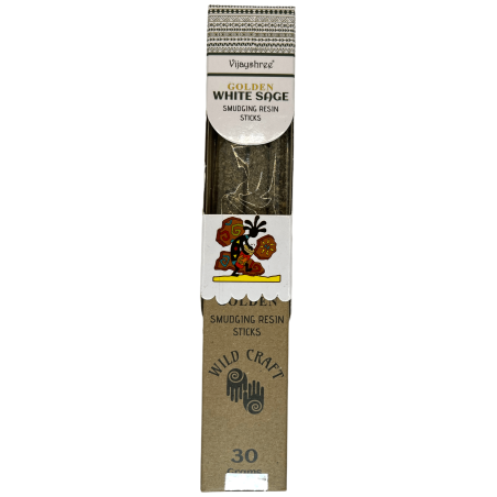Salvie albă tămâie Golden Vijayshree Wild Craft Salvie albă Bețișoare artizanale de înaltă calitate - 30 de grame.