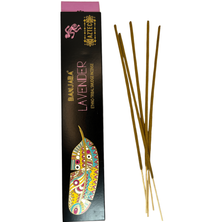 Incenso Asteca Banjara Lavanda Étnica - 1 Pacote de 15gr.