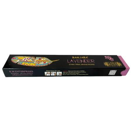 Etnisk lavendel Banjara Aztec rökelse - 1 förpackning med 15gr.
